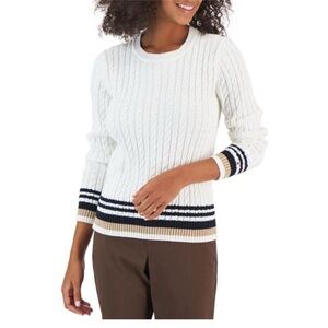 NWT Tommy Hilfiger Women’s Cable Crewneck Sweater Size Medium